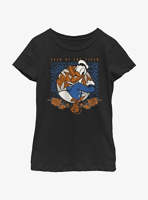 Disney Donald Duck Lunar Year Of The Tiger Youth Girls T-Shirt