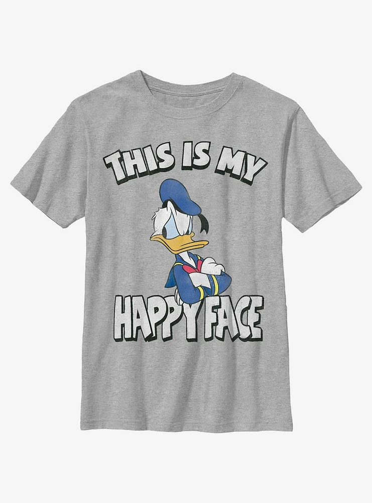 Disney Donald Duck This Is My Happy Face Youth T-Shirt