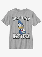 Disney Donald Duck This Is My Happy Face Youth T-Shirt