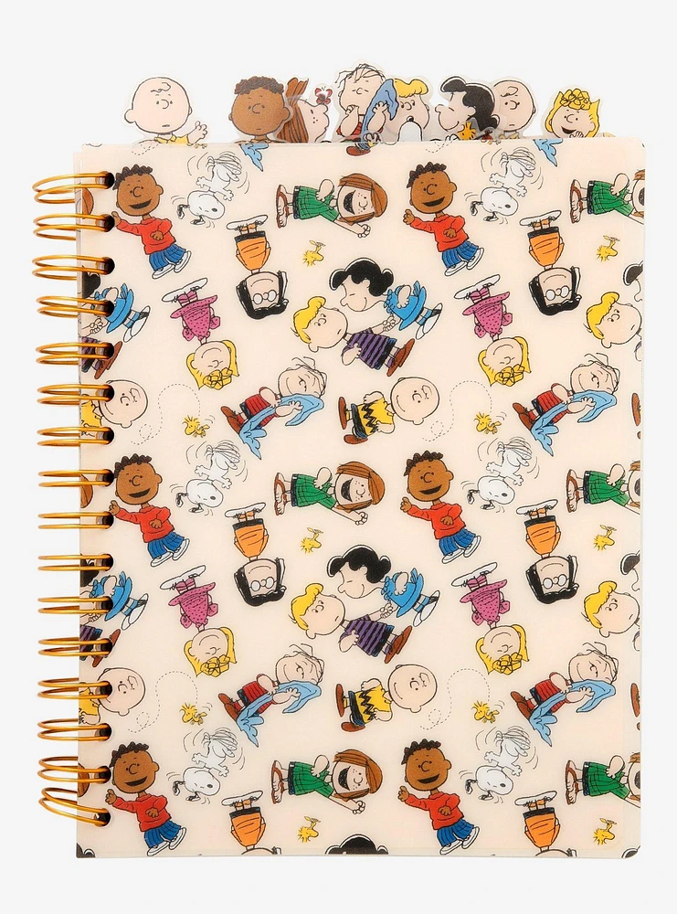 Peanuts Characters Allover Print Figural Tab Journal