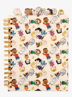 Peanuts Characters Allover Print Figural Tab Journal