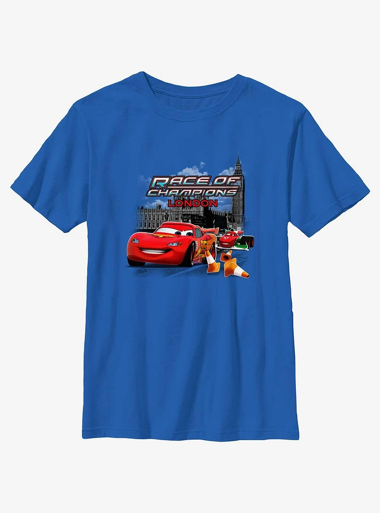 Disney Pixar Cars Race Of Champions London Youth T-Shirt