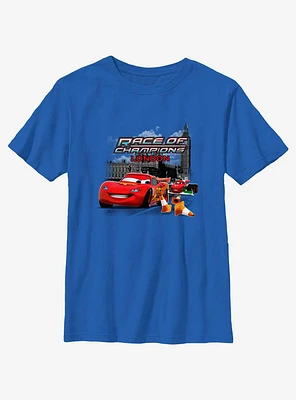 Disney Pixar Cars Race Of Champions London Youth T-Shirt