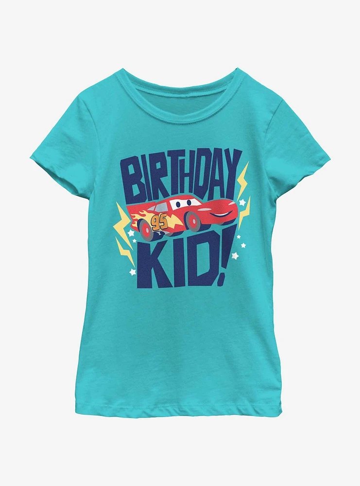 Disney Pixar Cars Lightning Birthday Kid Youth Girls T-Shirt