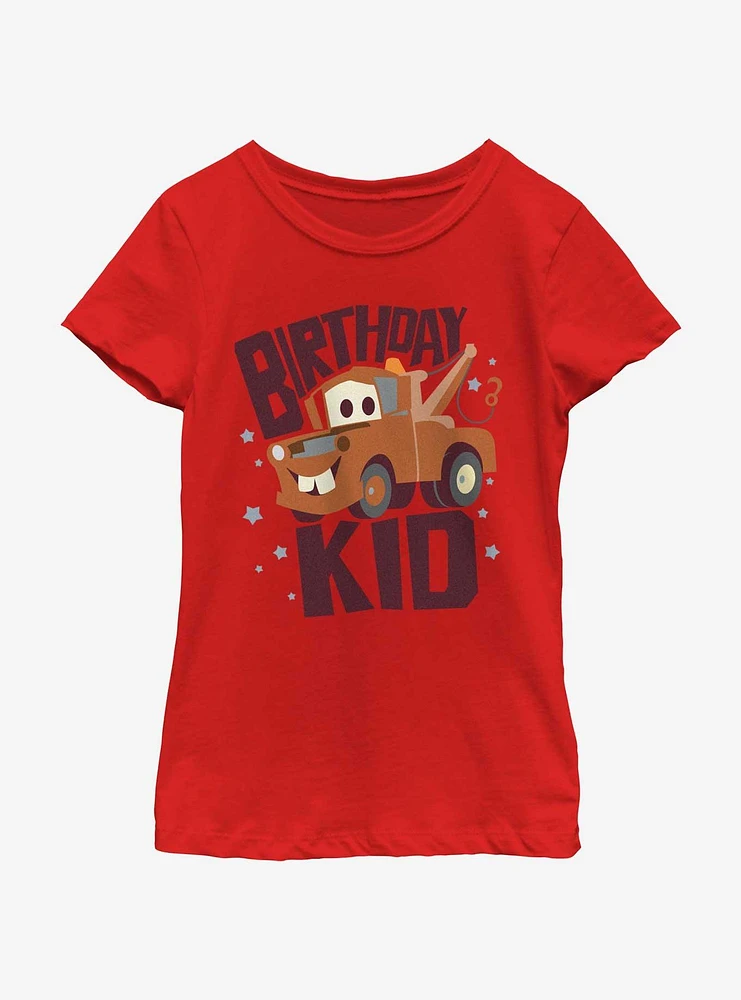 Disney Pixar Cars Mater Birthday Kid Youth Girls T-Shirt