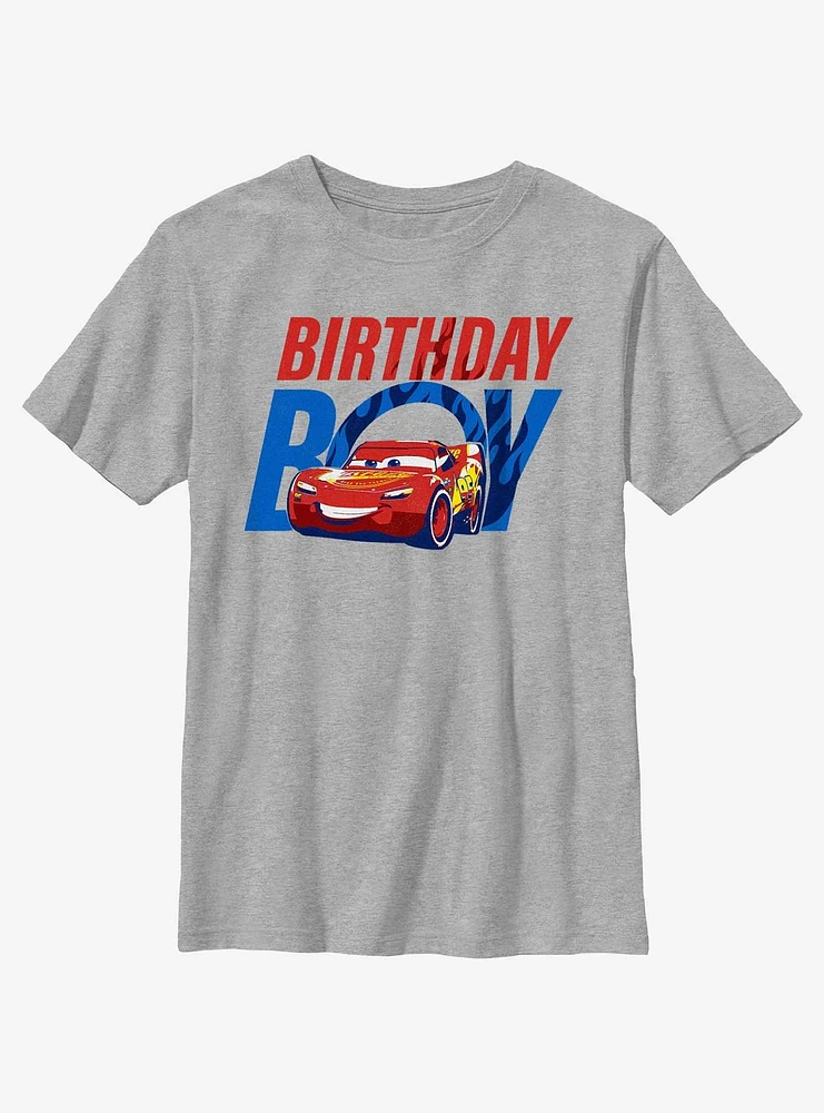 Disney Pixar Cars Lightning McQueen Birthday Boy Youth T-Shirt