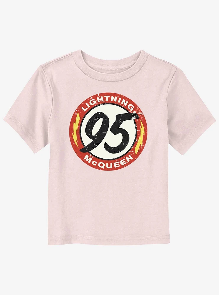Disney Pixar Cars Lightning McQueen 95 Badge Toddler T-Shirt