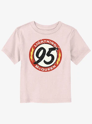 Disney Pixar Cars Lightning McQueen 95 Badge Toddler T-Shirt