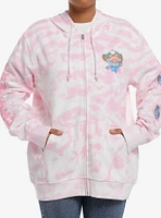 One Piece Chopper Pink Tie-Dye Girls Oversized Hoodie