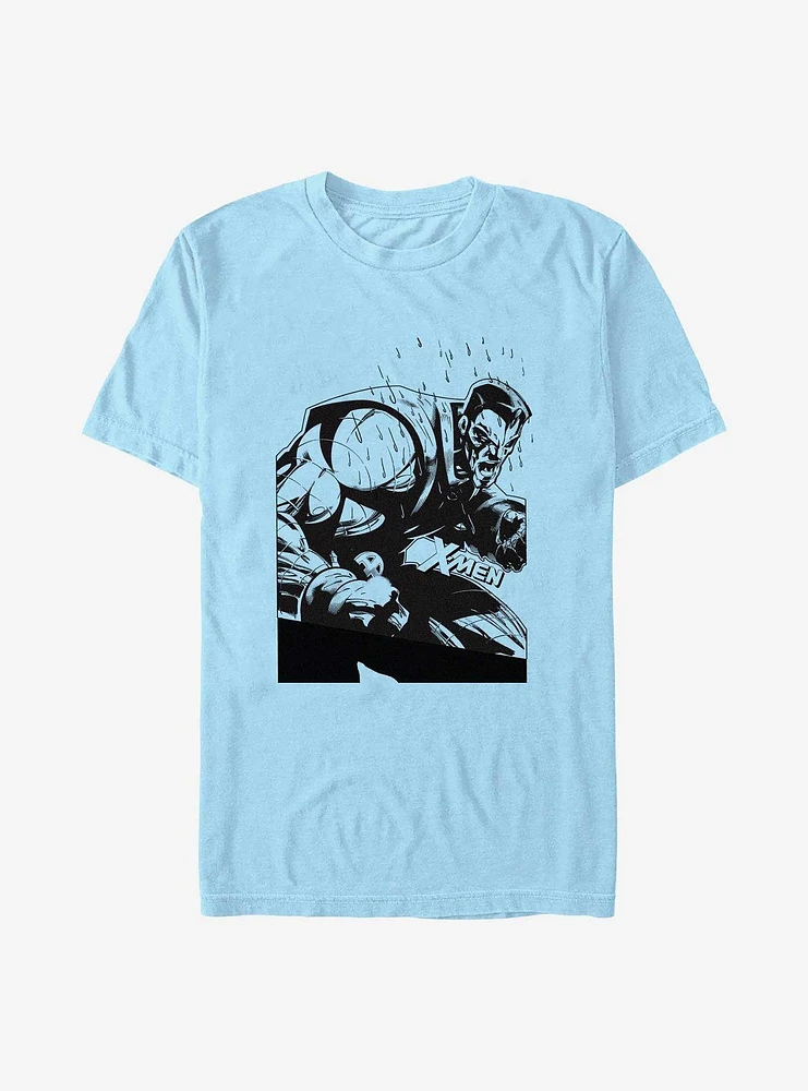 Marvel X-Men Colossus Portrait Rain  T-Shirt