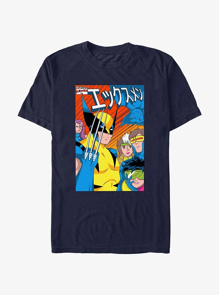 Marvel X-Men Team Anime Style Cover T-Shirt