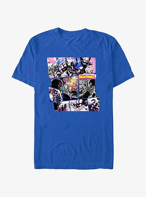 Marvel X-Men Sentinel Takeover Comic Strip T-Shirt