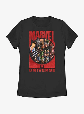 Marvel Universe Team Womens T-Shirt