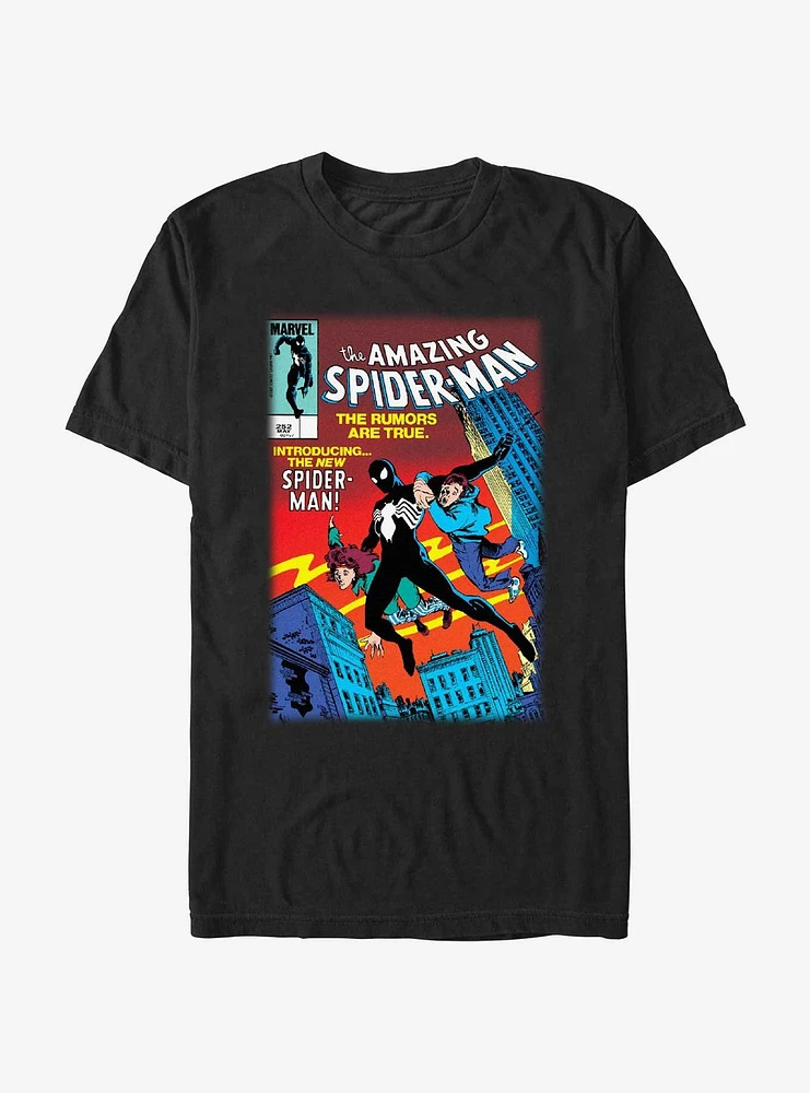 Marvel Spider-Man The Rumors Are True Comic Cover T-Shirt