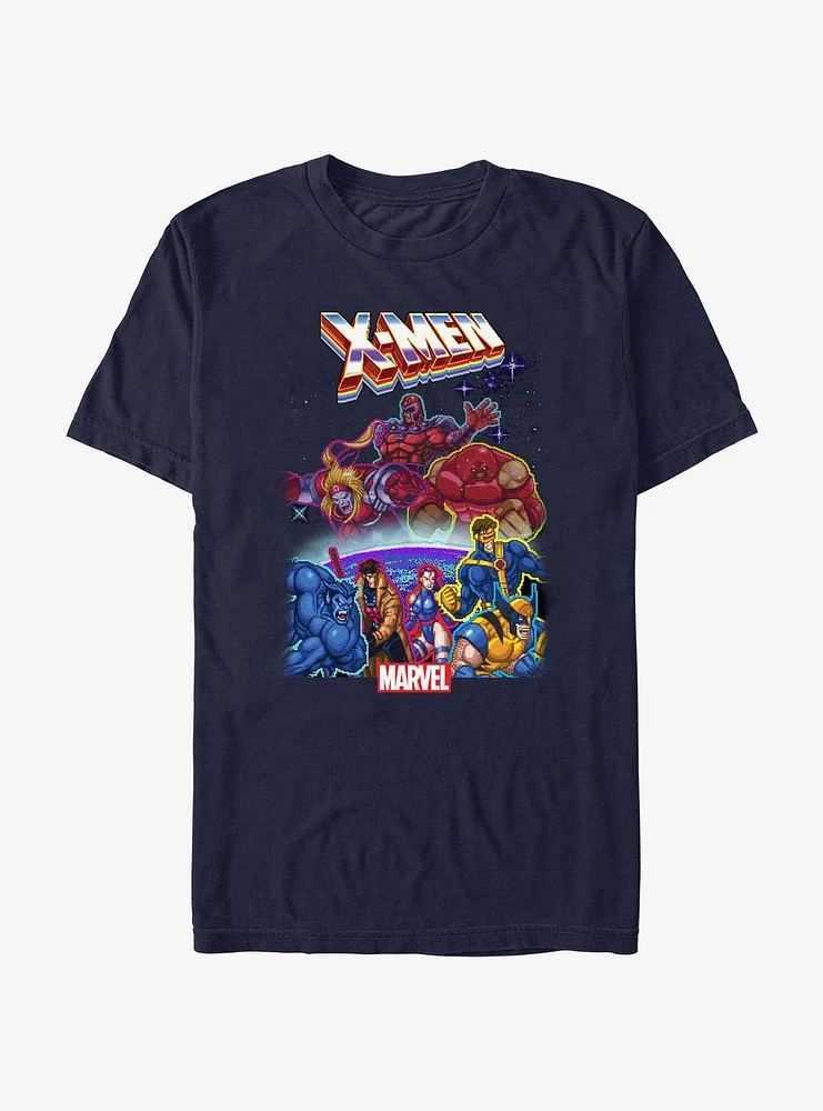 Marvel X-Men Group Gamer Fight T-Shirt