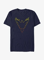 Marvel X-Men Dark Phoenix Flamed Logo T-Shirt