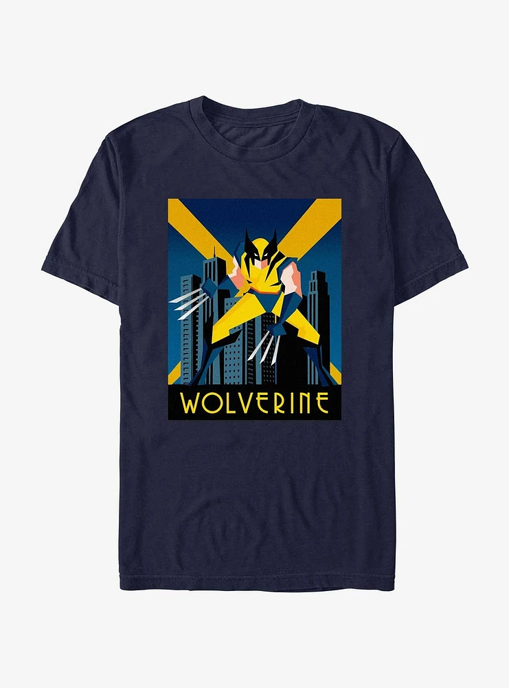 Marvel X-Men Wolverine Deco City T-Shirt