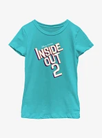 Disney Pixar Inside Out 2 Logo Youth Girls T-Shirt