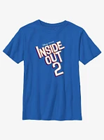 Disney Pixar Inside Out 2 Logo Youth T-Shirt