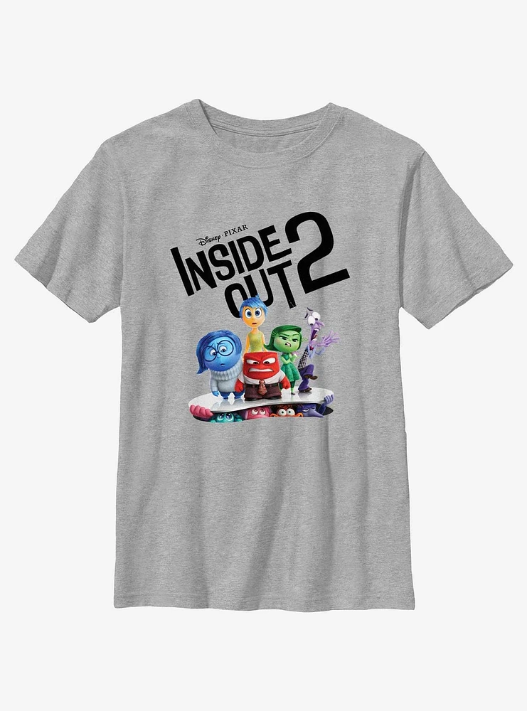Disney Pixar Inside Out 2 All The Emotions Youth T-Shirt