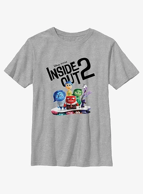 Disney Pixar Inside Out 2 All The Emotions Youth T-Shirt