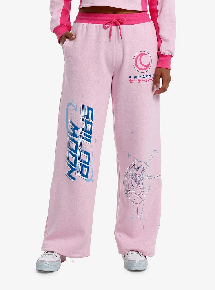 Pretty Guardian Sailor Moon Wide Leg Girls Lounge Pants