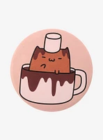 Cat Hot Chocolate 3 Inch Button