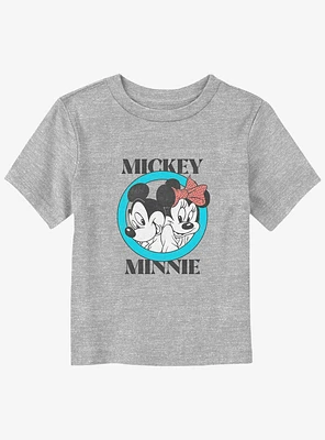 Disney Mickey Mouse And Minnie Couple Closeup Toddler T-Shirt