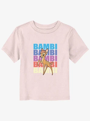 Disney Bambi Name Stacked Toddler T-Shirt