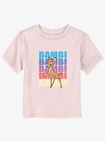 Disney Bambi Name Stacked Toddler T-Shirt