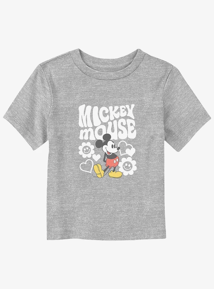 Disney Mickey Mouse Groovy And Flowers Toddler T-Shirt