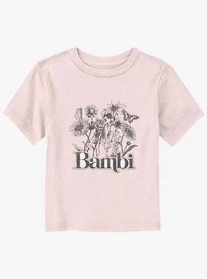 Disney Bambi Floral Sketch Toddler T-Shirt