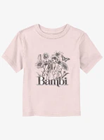 Disney Bambi Floral Sketch Toddler T-Shirt