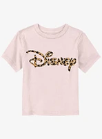 Disney Logo Leopard Fill Toddler T-Shirt