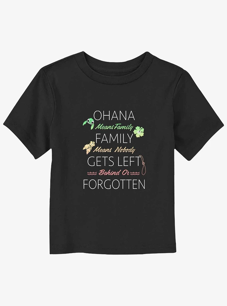 Disney Lilo And Stitch Ohana Means Family Toddler T-Shirt