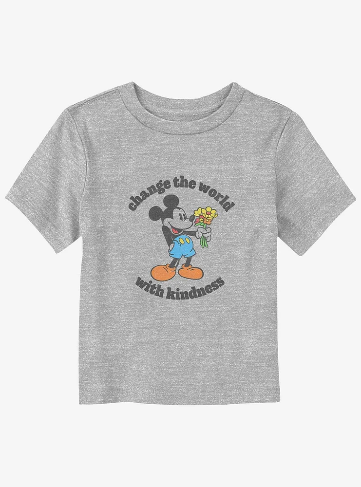 Disney Mickey Mouse Change The World With Kindness Toddler T-Shirt