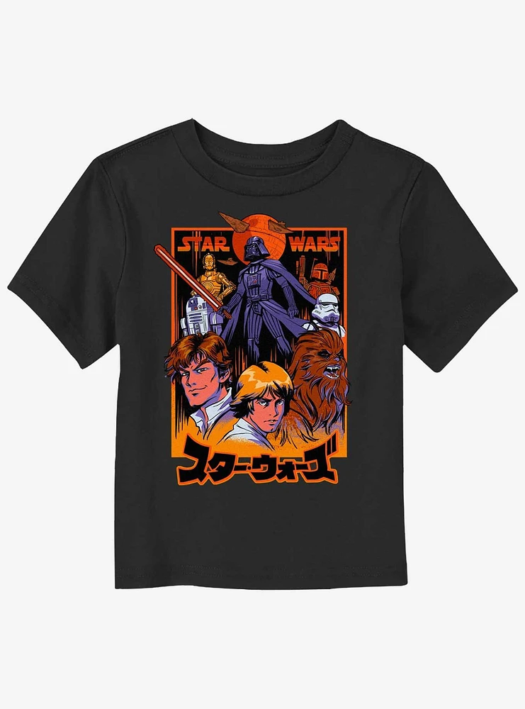 Star Wars Anime Style Characters Toddler T-Shirt