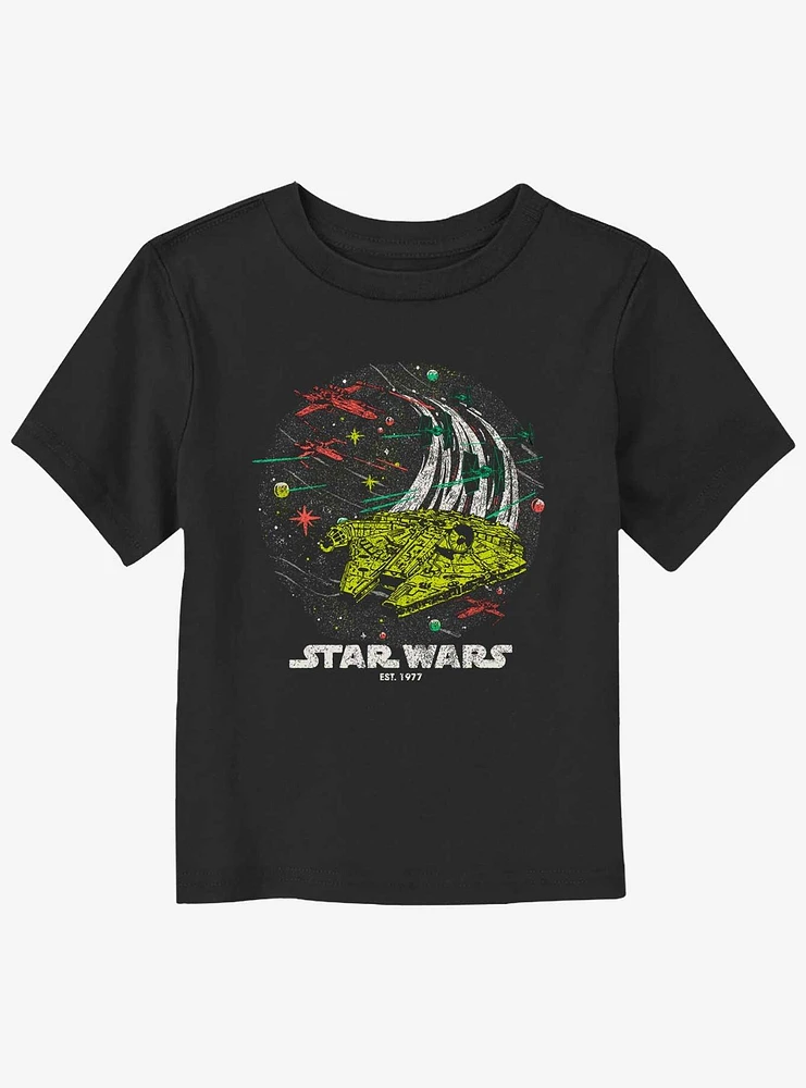 Star Wars Millennium Falcon Retro Toddler T-Shirt