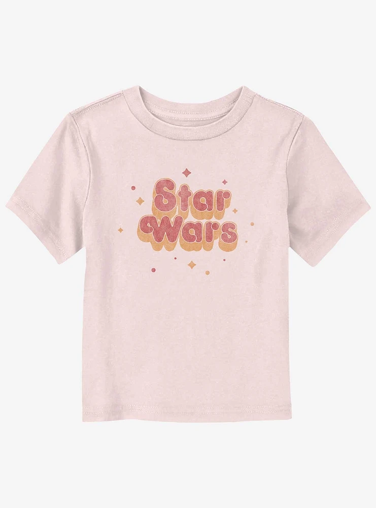 Star Wars Retro 70s Font Logo Toddler T-Shirt