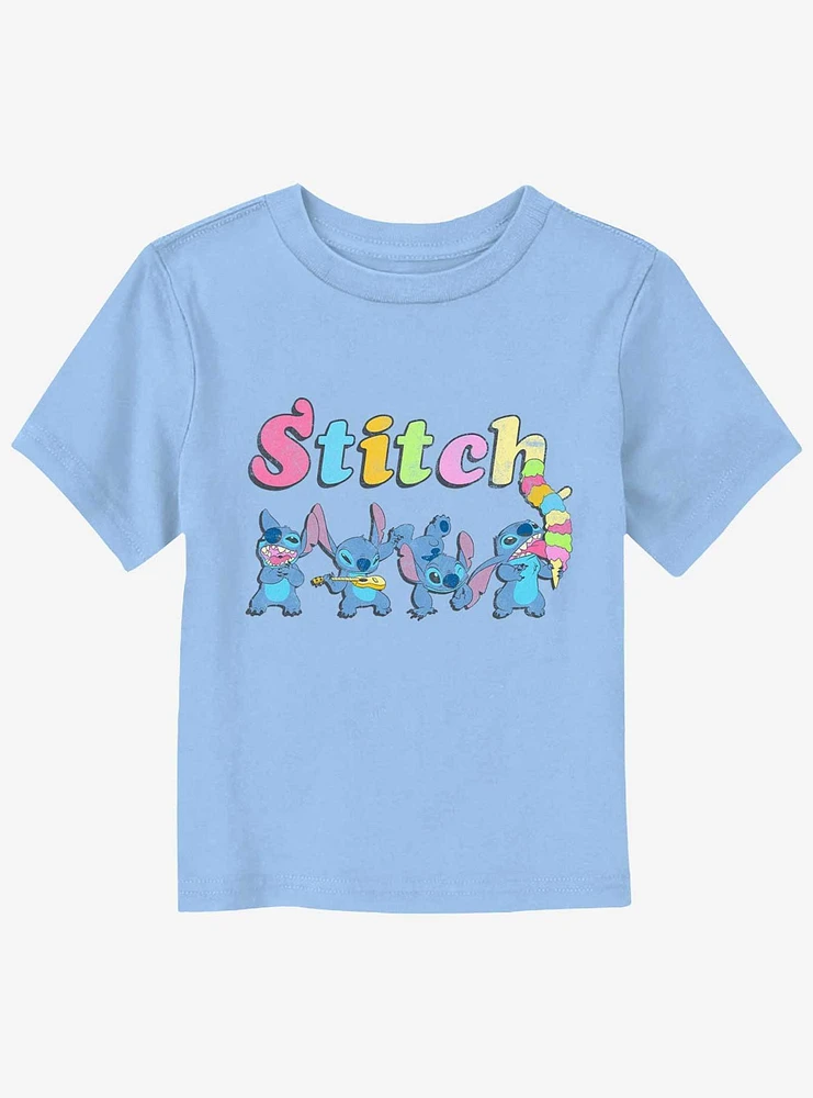 Disney Lilo & Stitch Colorful Stitches Toddler T-Shirt