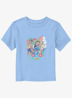 Disney Lilo & Stitch Floral Ohana Toddler T-Shirt