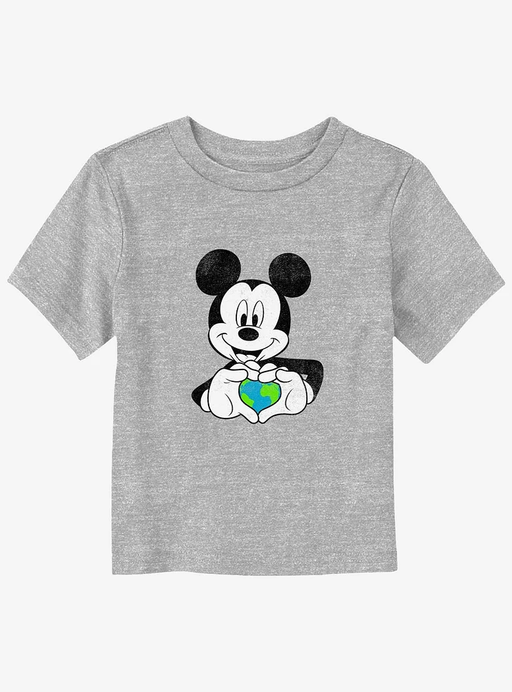 Disney Mickey Mouse Earth Heart Toddler T-Shirt