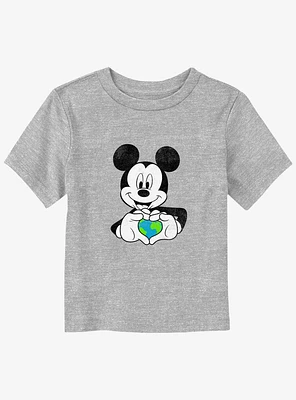 Disney Mickey Mouse Earth Heart Toddler T-Shirt