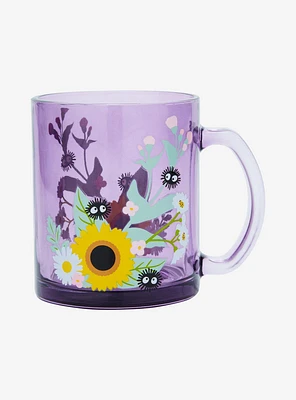 Studio Ghibli Spirited Away Floral Soot Sprite Glass Mug - BoxLunch Exclusive