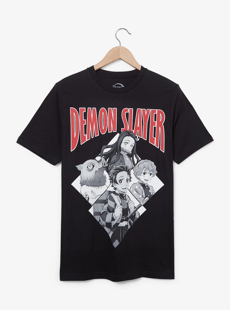 Demon Slayer: Kimetsu no Yaiba Tonal Group Portrait T-Shirt - BoxLunch Exclusive