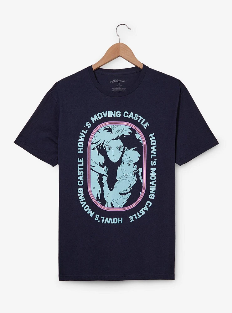 Studio Ghibli Howl's Moving Castle Tonal Howl & Sophie Frame Portrait T-Shirt - BoxLunch Exclusive