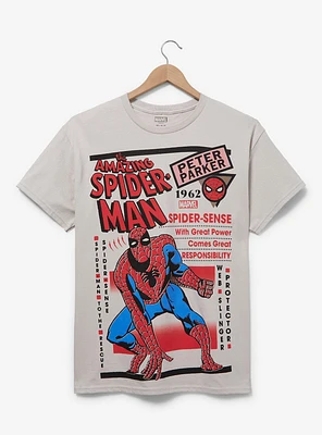 Marvel Spider-Man Retro Comic Cover T-Shirt — BoxLunch Exclusive