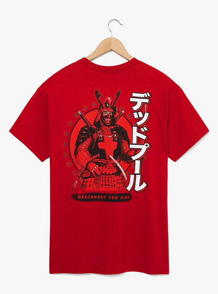 Marvel Deadpool Samurai Portrait T-Shirt - BoxLunch Exclusive