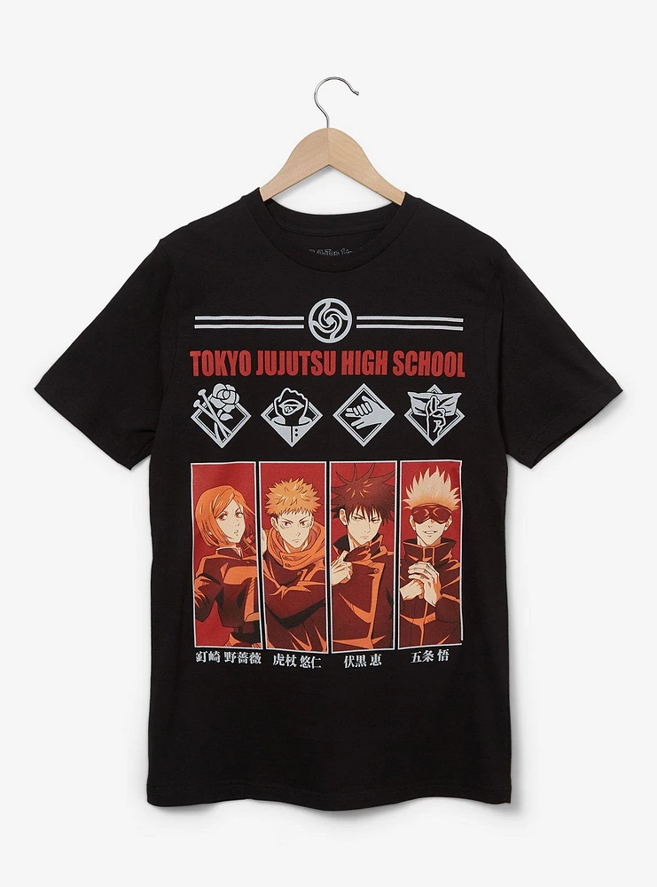 Jujutsu Kaisen Characters Panel Portrait T-Shirt - BoxLunch Exclusive