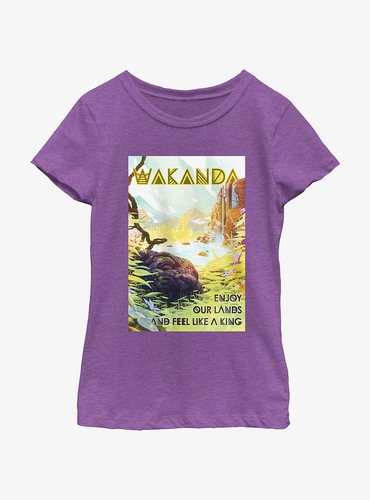 Marvel Avengers Wakanda Quote Youth Girls T-Shirt